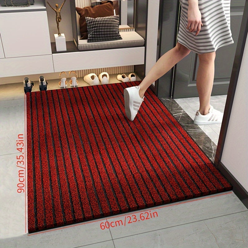 BowLift | All-Season Weatherproof Doormat – Abrasion-Resistant Striped Doormat, Non-Slip, Stain and Fade Resistant, Low Profile Mat for Indoor and Outdoor