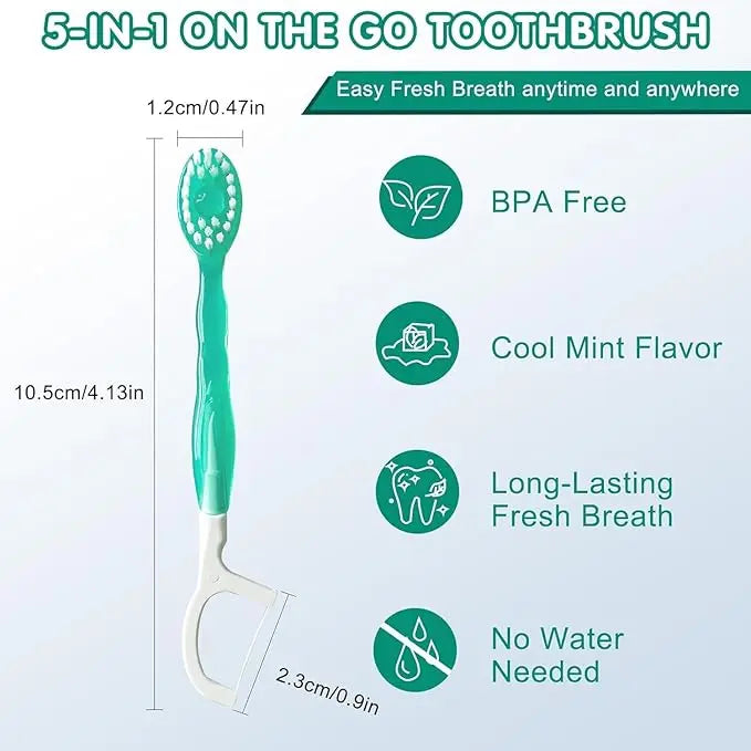 Kalsten | 26 pieces 5-in-1 mini toothbrush set