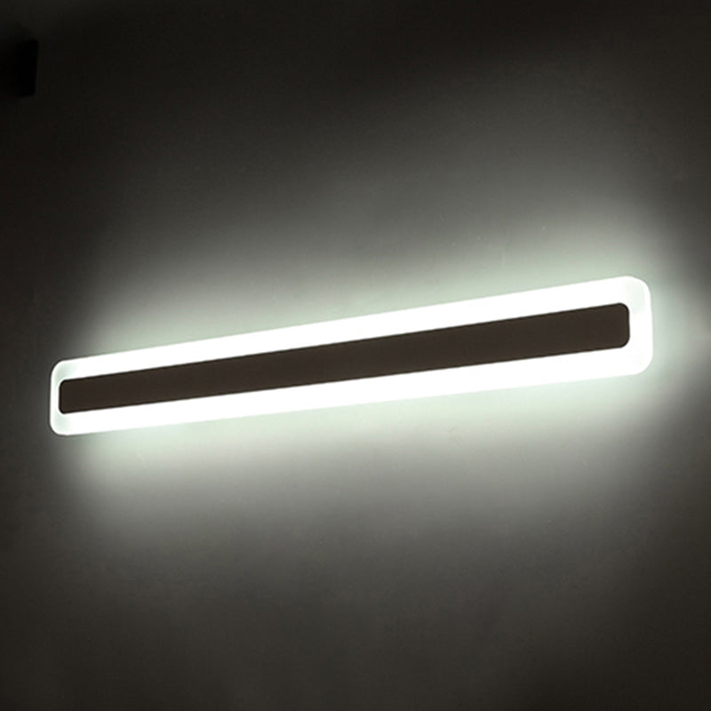 Rectangular Acrylic LED Wall Mount Light Fixture Nordic Waterproof Vanity Wall Sconce for Bathroom | Kalsten
