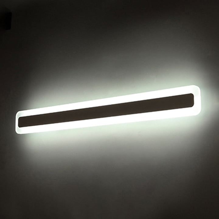 Rectangular Acrylic LED Wall Mount Light Fixture Nordic Waterproof Vanity Wall Sconce for Bathroom | Kalsten