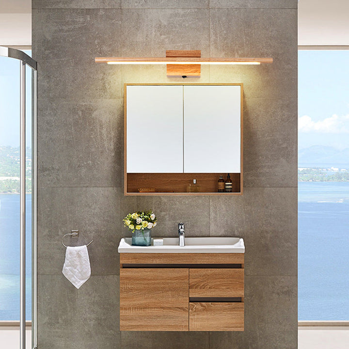 Kalsten | Wood LED Wall-Mounted Lighting Simplicity Residence Wall Lamp Lights for Bathroom