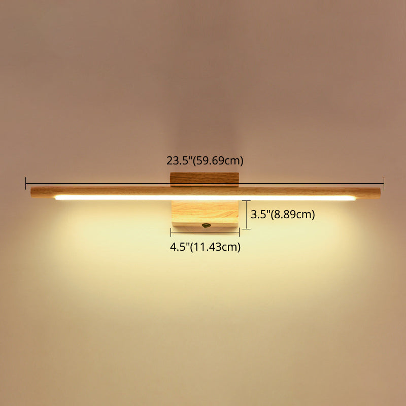 Kalsten | Wood LED Wall-Mounted Lighting Simplicity Residence Wall Lamp Lights for Bathroom
