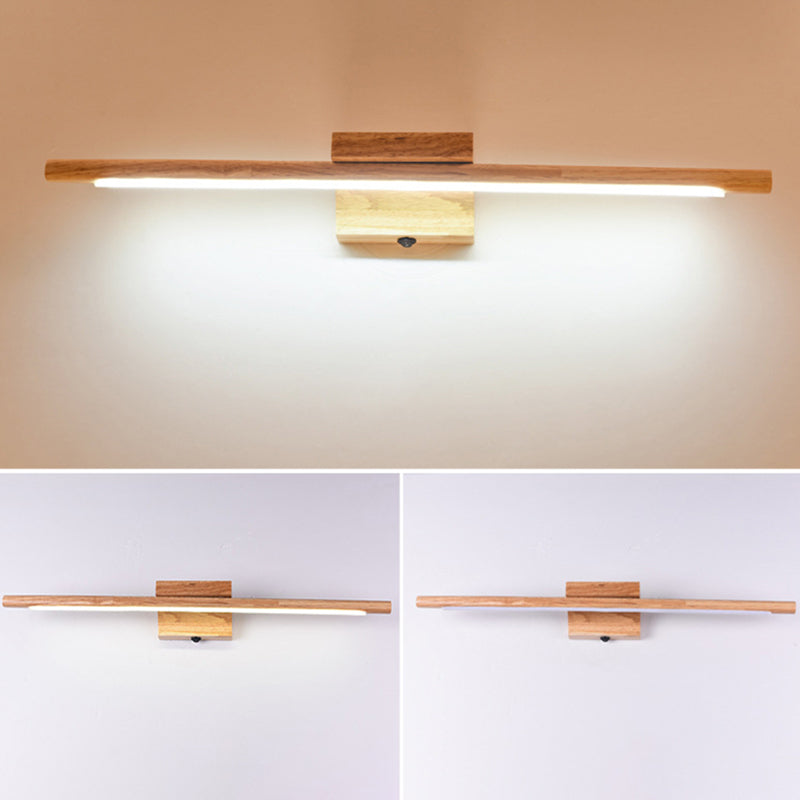 Kalsten | Wood LED Wall-Mounted Lighting Simplicity Residence Wall Lamp Lights for Bathroom
