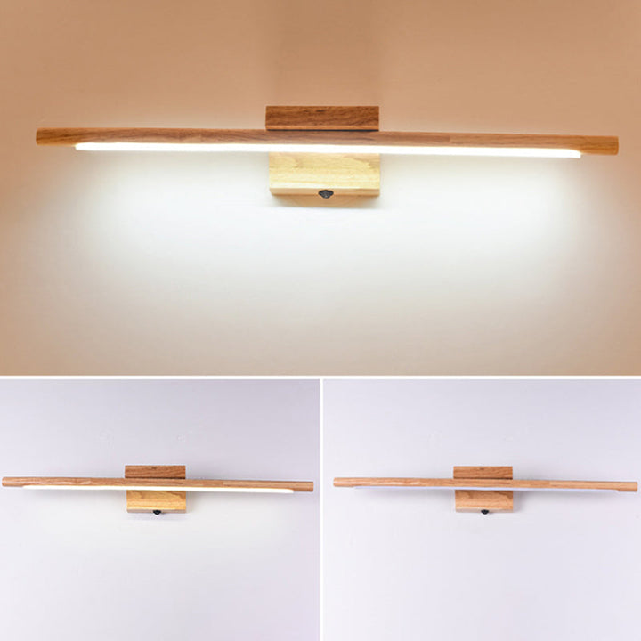 Kalsten | Wood LED Wall-Mounted Lighting Simplicity Residence Wall Lamp Lights for Bathroom