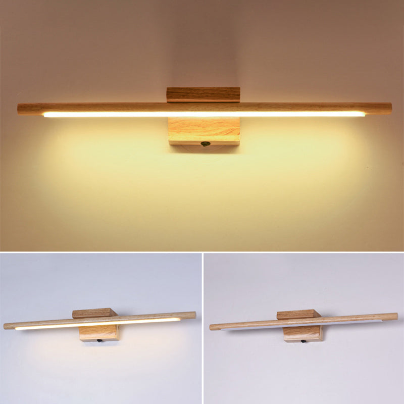 Kalsten | Wood LED Wall-Mounted Lighting Simplicity Residence Wall Lamp Lights for Bathroom