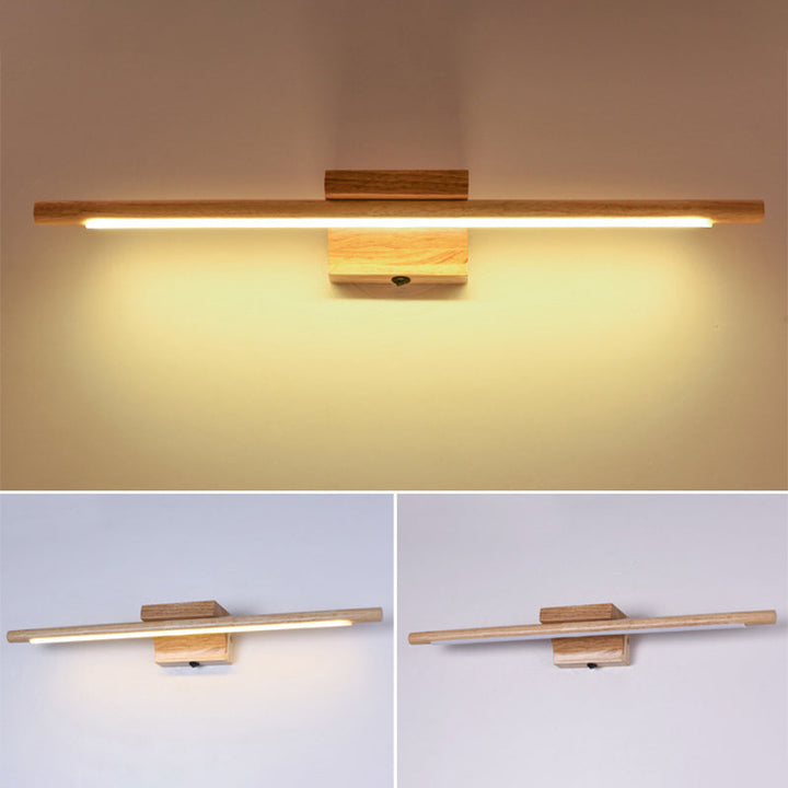 Kalsten | Wood LED Wall-Mounted Lighting Simplicity Residence Wall Lamp Lights for Bathroom