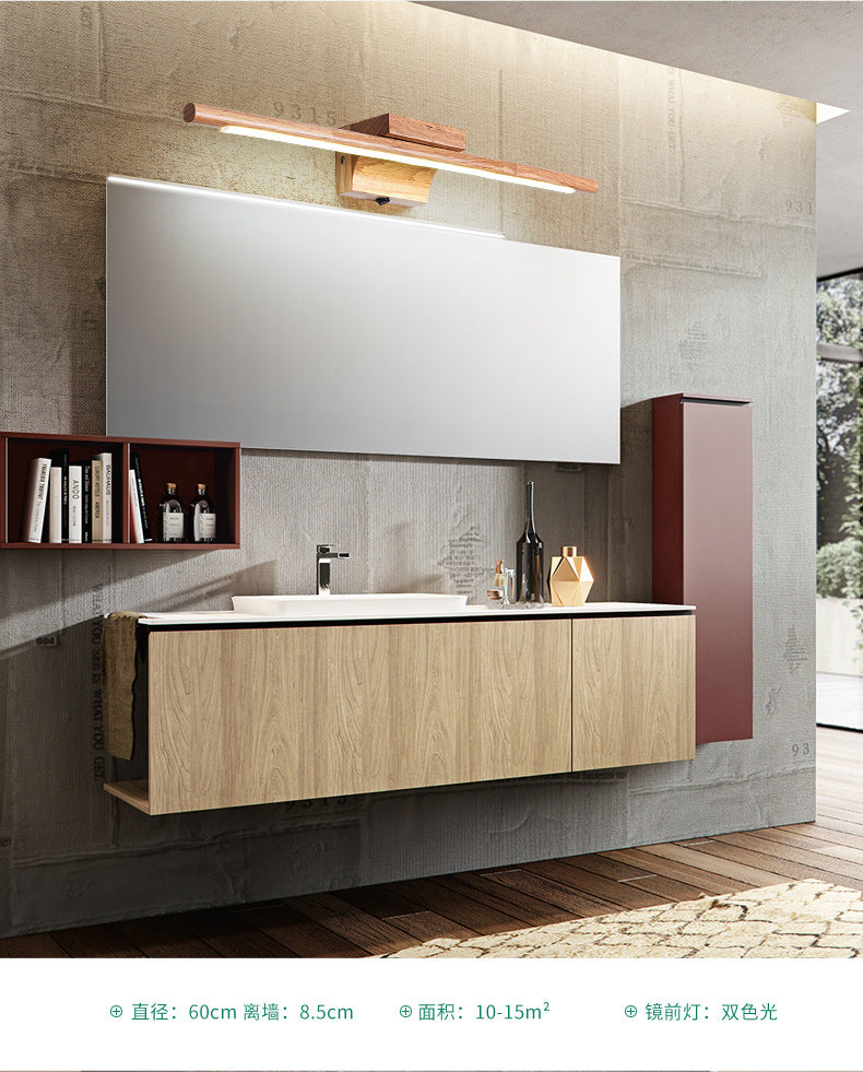Kalsten | Wood LED Wall-Mounted Lighting Simplicity Residence Wall Lamp Lights for Bathroom