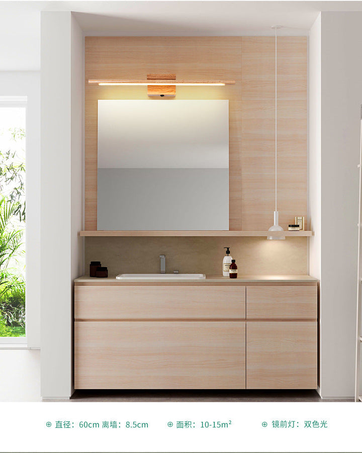 Kalsten | Wood LED Wall-Mounted Lighting Simplicity Residence Wall Lamp Lights for Bathroom