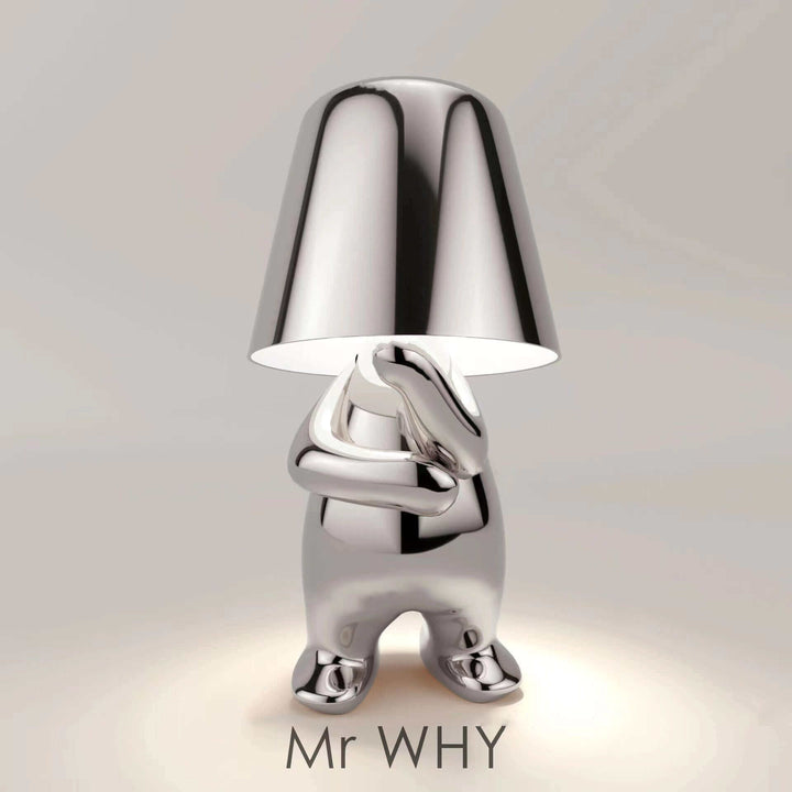 Thinker Small Gold Statue Desk Lamp USB Charging Decorative Table Lamp Touch Atmosphere | Kalsten