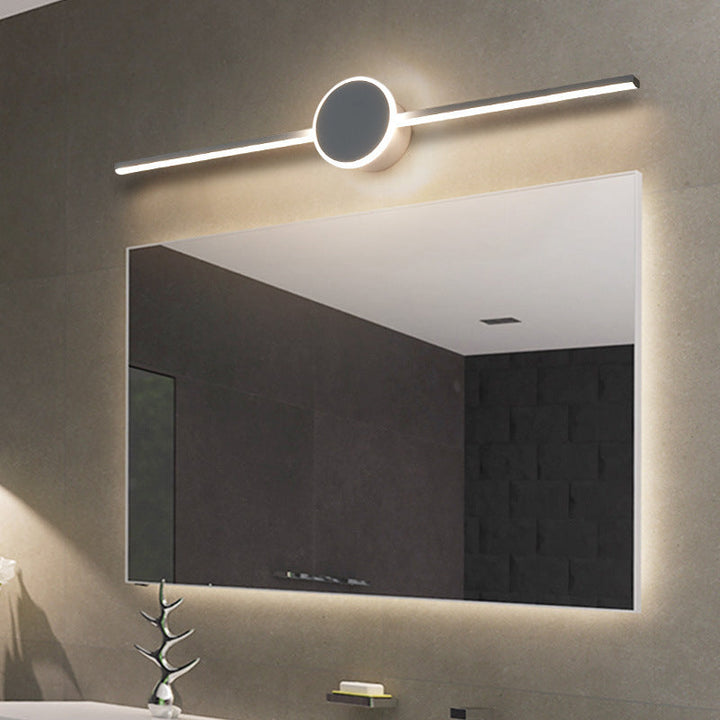 Linear Vanity Wall Light Fixtures Modern Minimalist Style Metal Single Vanity Light | Kalsten