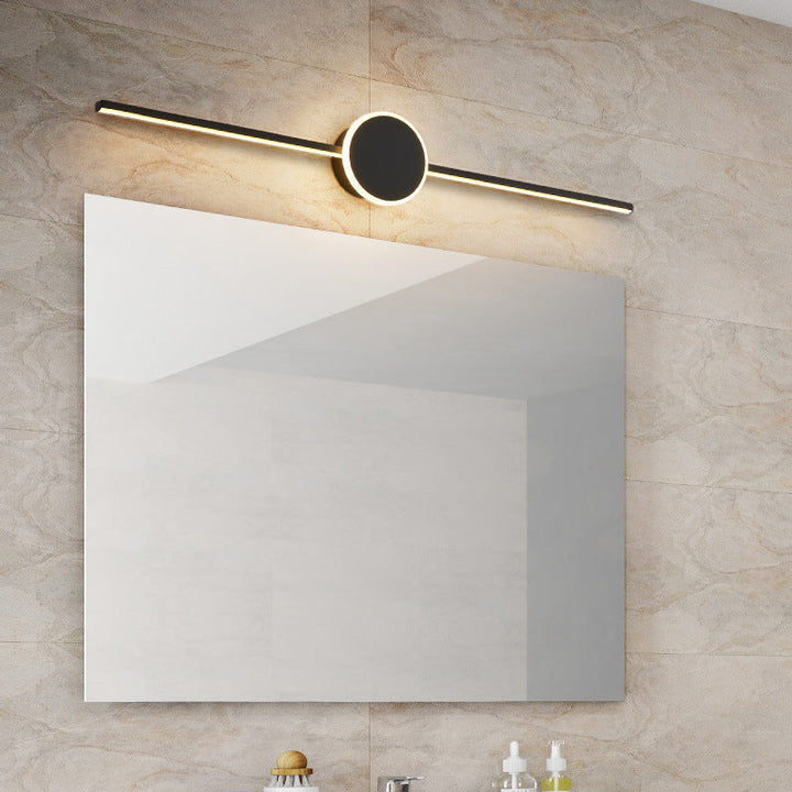 Linear Vanity Wall Light Fixtures Modern Minimalist Style Metal Single Vanity Light | Kalsten
