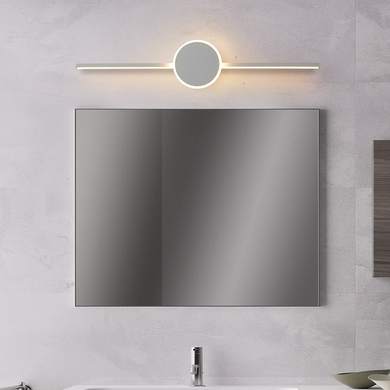 Linear Vanity Wall Light Fixtures Modern Minimalist Style Metal Single Vanity Light | Kalsten