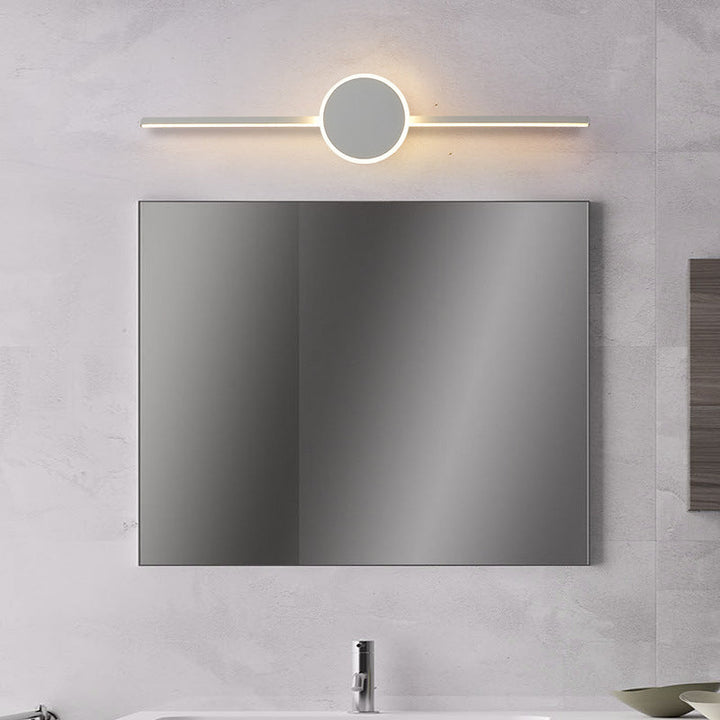 Linear Vanity Wall Light Fixtures Modern Minimalist Style Metal Single Vanity Light | Kalsten