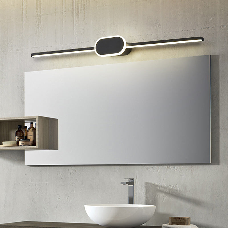 Linear Vanity Wall Light Fixtures Modern Minimalist Style Metal Single Vanity Light | Kalsten