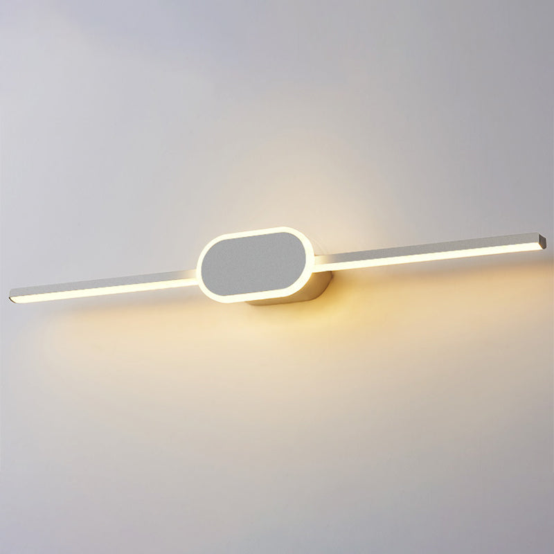 Linear Vanity Wall Light Fixtures Modern Minimalist Style Metal Single Vanity Light | Kalsten