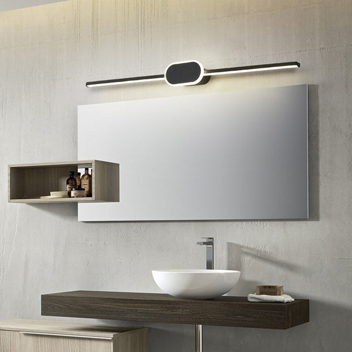 Linear Vanity Wall Light Fixtures Modern Minimalist Style Metal Single Vanity Light | Kalsten