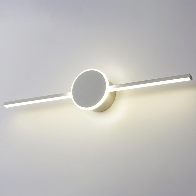 Linear Vanity Wall Light Fixtures Modern Minimalist Style Metal Single Vanity Light | Kalsten