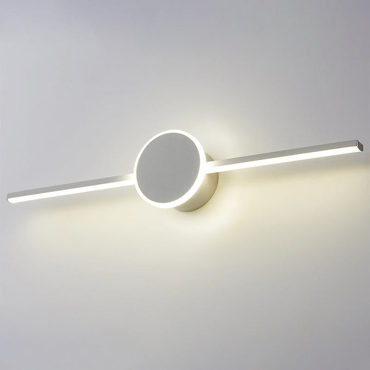 Linear Vanity Wall Light Fixtures Modern Minimalist Style Metal Single Vanity Light | Kalsten