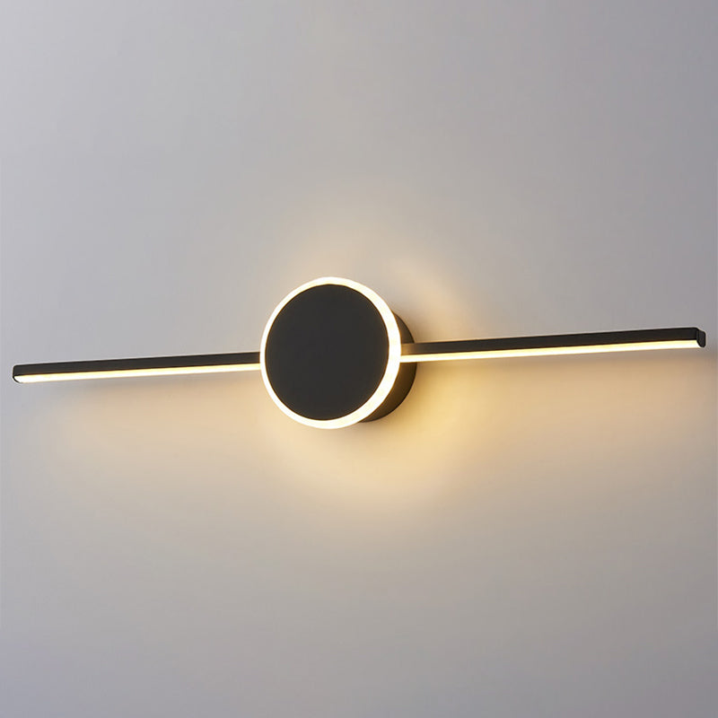Linear Vanity Wall Light Fixtures Modern Minimalist Style Metal Single Vanity Light | Kalsten