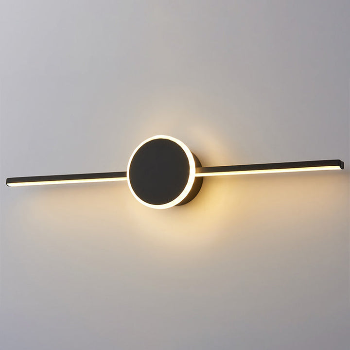 Linear Vanity Wall Light Fixtures Modern Minimalist Style Metal Single Vanity Light | Kalsten