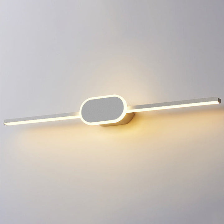 Linear Vanity Wall Light Fixtures Modern Minimalist Style Metal Single Vanity Light | Kalsten