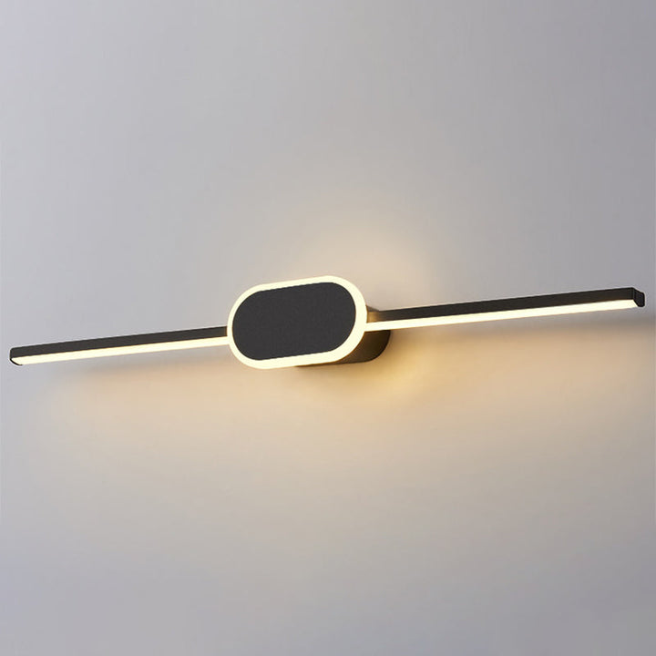 Linear Vanity Wall Light Fixtures Modern Minimalist Style Metal Single Vanity Light | Kalsten