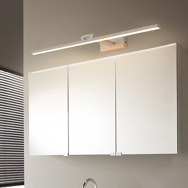 Linear LED Vanity Light Fixtures Modern Minimalist Style Metal Single Vanity Light | Kalsten