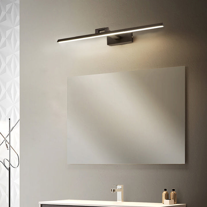 Linear LED Vanity Light Fixtures Modern Minimalist Style Metal Single Vanity Light | Kalsten