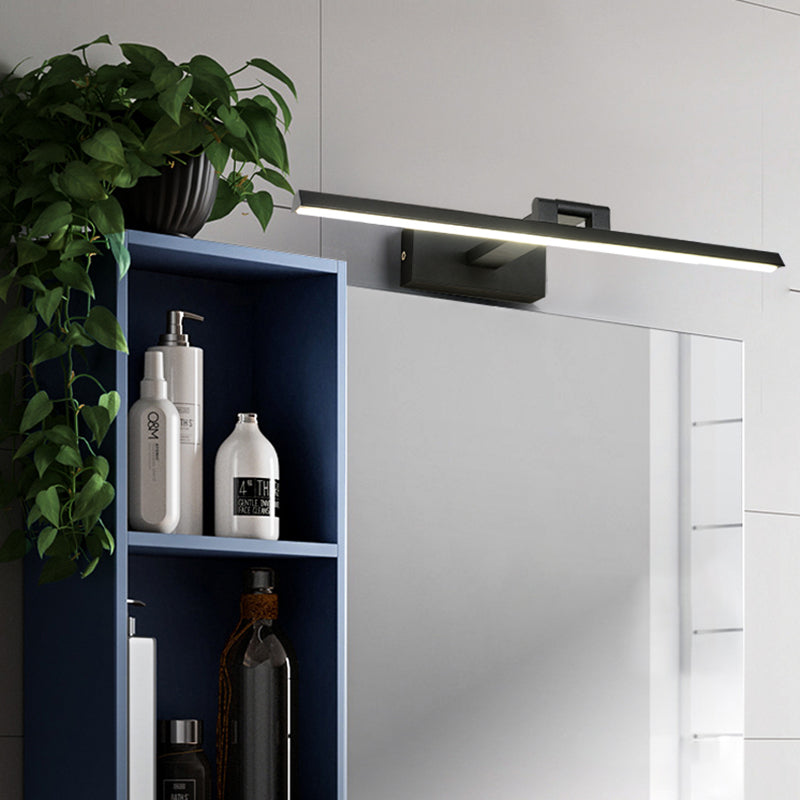 Linear LED Vanity Light Fixtures Modern Minimalist Style Metal Single Vanity Light | Kalsten