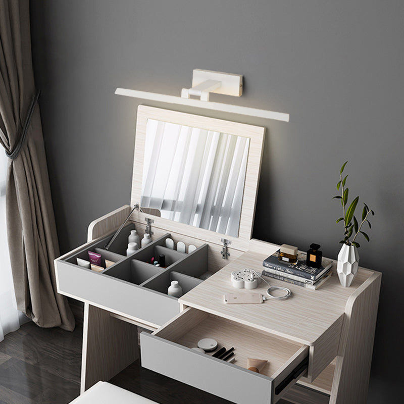 Linear LED Vanity Light Fixtures Modern Minimalist Style Metal Single Vanity Light | Kalsten