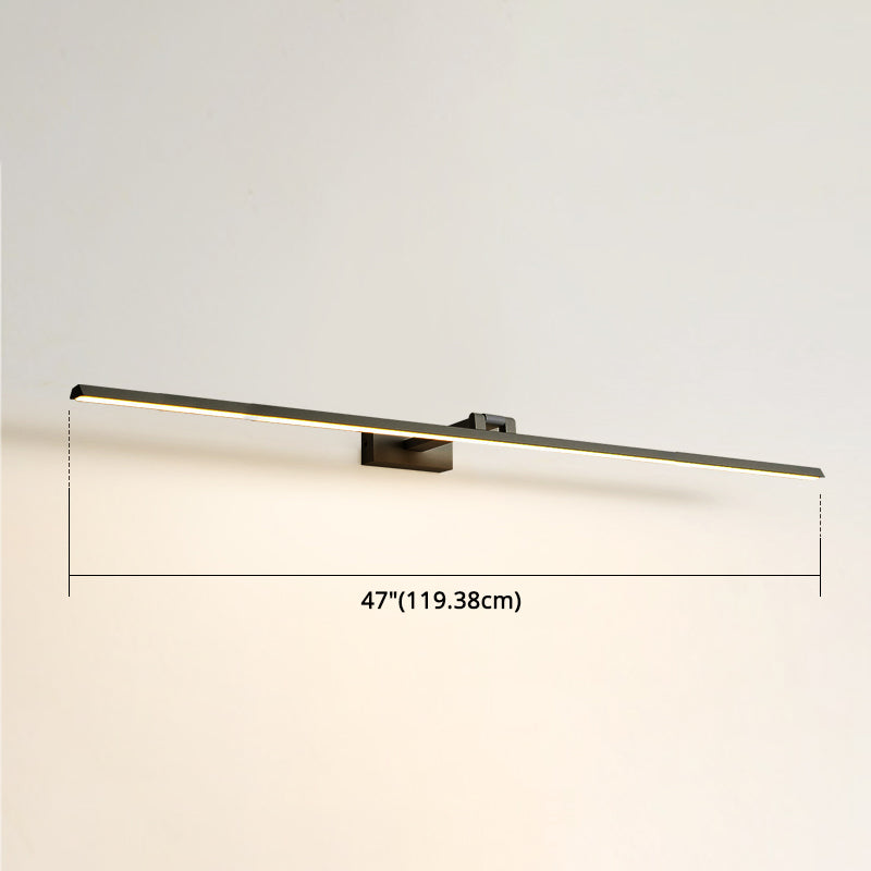 Linear LED Vanity Light Fixtures Modern Minimalist Style Metal Single Vanity Light | Kalsten