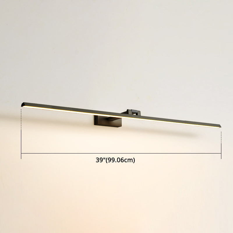 Linear LED Vanity Light Fixtures Modern Minimalist Style Metal Single Vanity Light | Kalsten