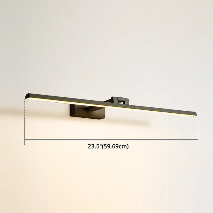 Linear LED Vanity Light Fixtures Modern Minimalist Style Metal Single Vanity Light | Kalsten