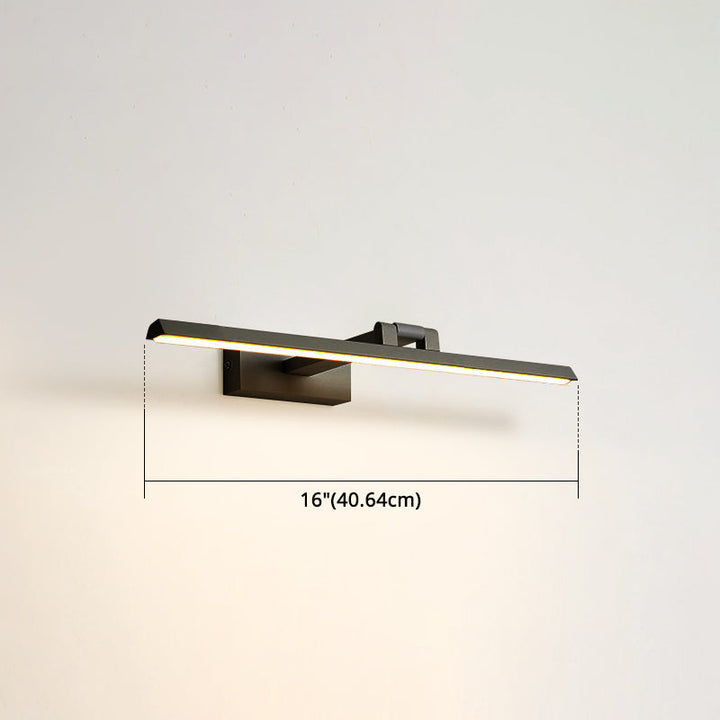 Linear LED Vanity Light Fixtures Modern Minimalist Style Metal Single Vanity Light | Kalsten