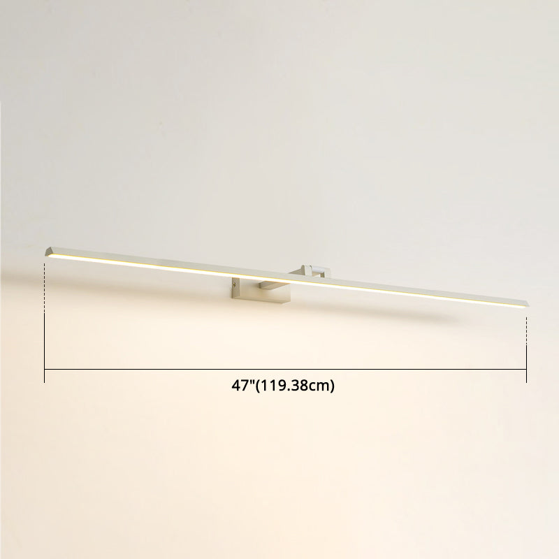 Linear LED Vanity Light Fixtures Modern Minimalist Style Metal Single Vanity Light | Kalsten
