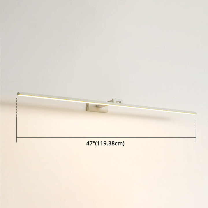 Linear LED Vanity Light Fixtures Modern Minimalist Style Metal Single Vanity Light | Kalsten