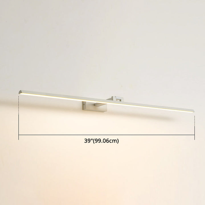 Linear LED Vanity Light Fixtures Modern Minimalist Style Metal Single Vanity Light | Kalsten
