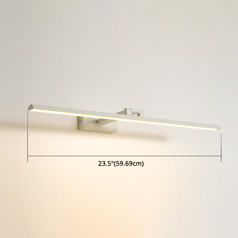 Linear LED Vanity Light Fixtures Modern Minimalist Style Metal Single Vanity Light | Kalsten