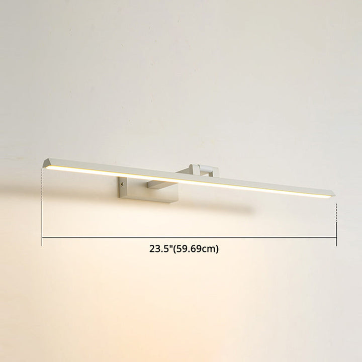 Linear LED Vanity Light Fixtures Modern Minimalist Style Metal Single Vanity Light | Kalsten