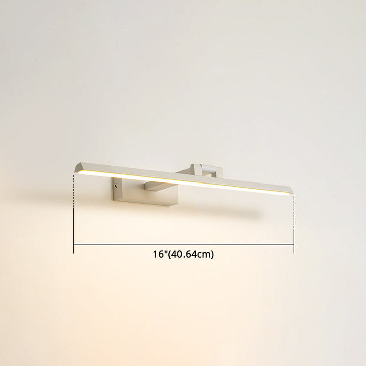 Linear LED Vanity Light Fixtures Modern Minimalist Style Metal Single Vanity Light | Kalsten