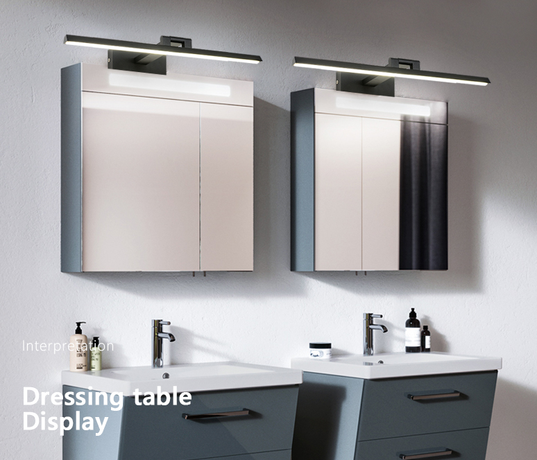 Linear LED Vanity Light Fixtures Modern Minimalist Style Metal Single Vanity Light | Kalsten