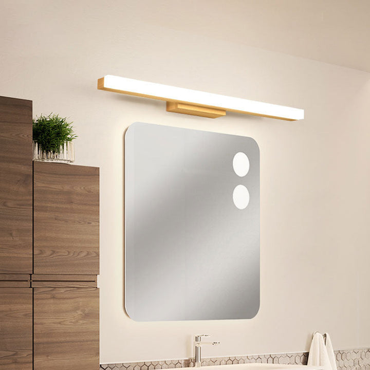 Rectangular Vanity Wall Light Nordic Minimalist Style Wood Single Vanity Light | Kalsten
