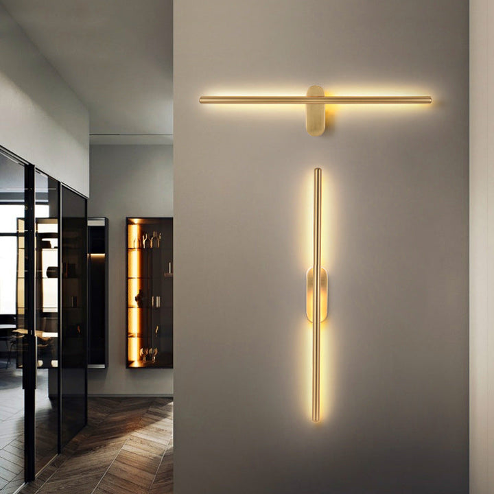 Linear Strip Wall Lighting Modern Metal Wall Mount Lamp for Bedroom Living Room | Kalsten
