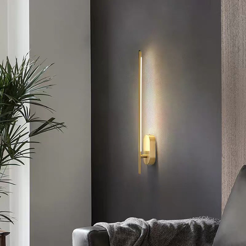 Linear Strip Wall Lighting Modern Metal Wall Mount Lamp for Bedroom Living Room | Kalsten