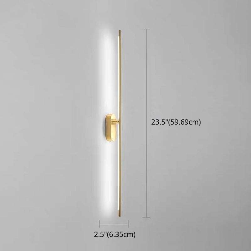 Linear Strip Wall Lighting Modern Metal Wall Mount Lamp for Bedroom Living Room | Kalsten