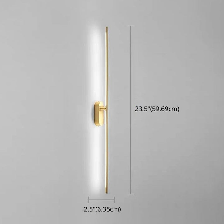 Linear Strip Wall Lighting Modern Metal Wall Mount Lamp for Bedroom Living Room | Kalsten