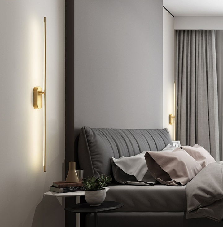 Linear Strip Wall Lighting Modern Metal Wall Mount Lamp for Bedroom Living Room | Kalsten