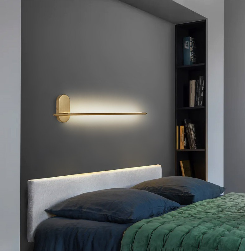 Linear Strip Wall Lighting Modern Metal Wall Mount Lamp for Bedroom Living Room | Kalsten