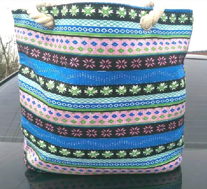 Trendy Shoulder Bag with Colorful Pattern Kalsten
