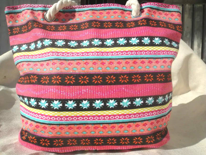 Trendy Shoulder Bag with Colorful Pattern Kalsten